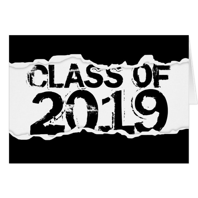 Klass på 2019 sidtårar OBS kort (Framsidan Horizontal)