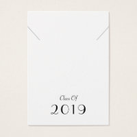 Klass på 2019 Student Necklace-Visning Card