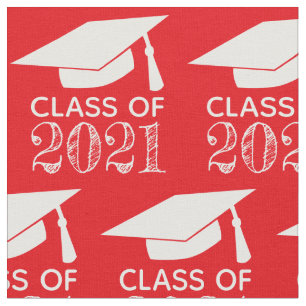 Klass på 2021 Studentmössa Red eller Välj Färg Tyg