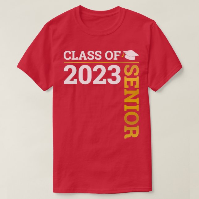Klass på 2023 års student i ledande ställning för  t shirt (Design framsida)