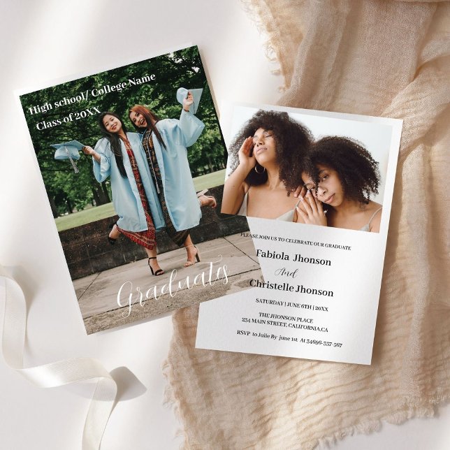 Klass på 2023 vita skript Dubbla studenten Meddelande (Skapare uppladdad)