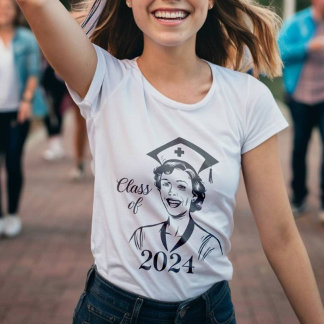 klass på 2024 student i högskolesjuksköterska t shirt