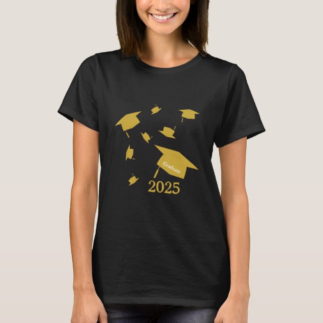 Klass på 2025-gradens sockel t shirt (Framsida)