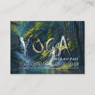 Klass-pass för YOGA Gömt textmeditationsinstruktio Tidsbeställning Kort