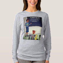 Klass Regler Kvinnors Grått Långsåld T-Shirt