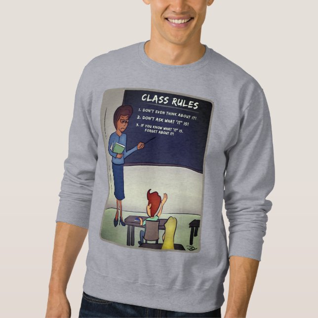Klass Regler Manar Grått Sweatshirt (Framsida)