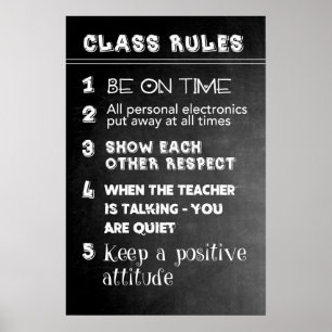 Klass Regler Poster