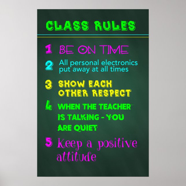 Klass Regler Poster (Framsidan)