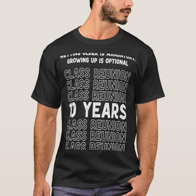 Klass Reunion 2013 10 år 10 Firande T Shirt (Framsida)