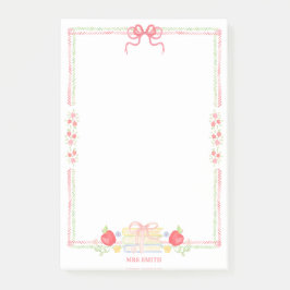 Klass skollärare post-it block