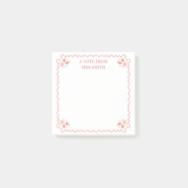 Klass skollärare post-it block (Framsida)