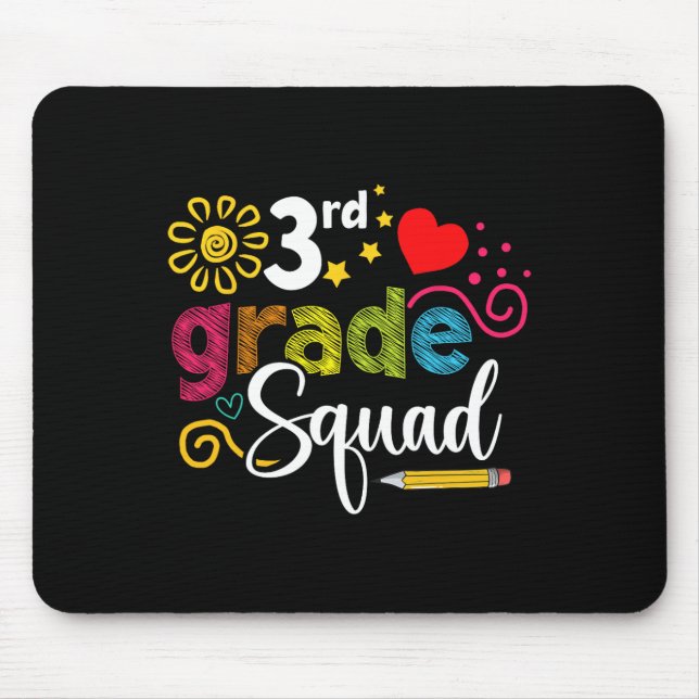 Klass Squad Back to school 3:e graderlärare Kids Musmatta (Framsidan)