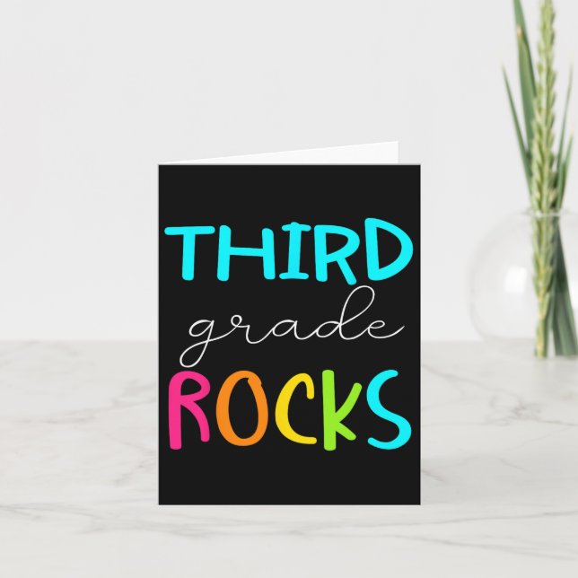 Klass Sten Teamet 3:e Klass Lärare Kort (Framsida)