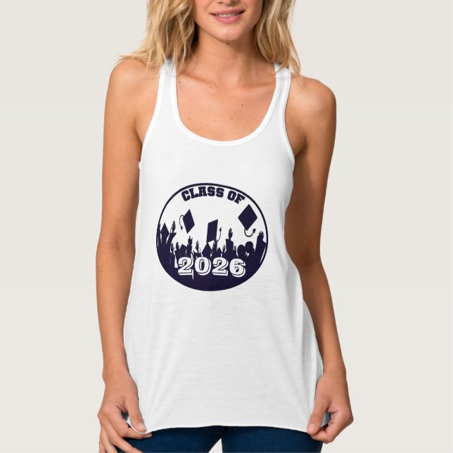 Klass T-shirt för Studenten i flottan Linne Med Racerback (Framsida)