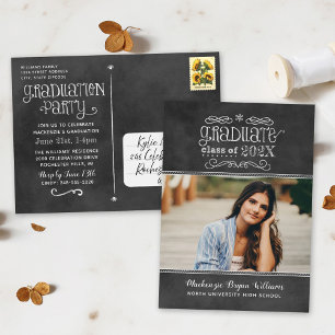 Klass tavla Klass 2026 Foto Examen Fest Inbjudan Vykort