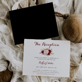 Klass Tropical Black Wediting Card Inbjudningar