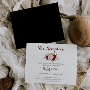 Klass Tropical Black Wediting Card Inbjudningar