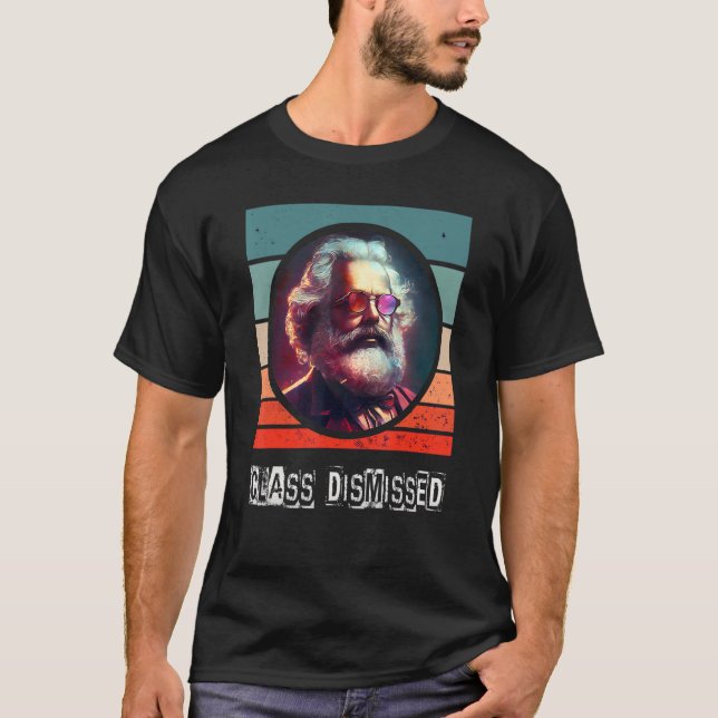 Klass - Uppskjuten socialistisk kommunist Karl Mar T Shirt (Framsida)