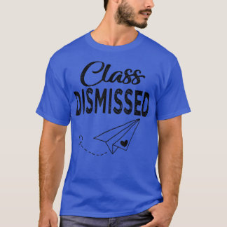 Klass Uppskjutet Pappert flygplan förra skoldagen T Shirt