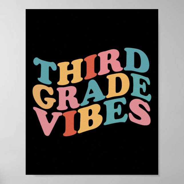 Klass Vibes Back to school för lärare Studenter Poster (Framsidan)