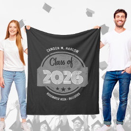 Klass YY Vintage examenstudentnamn Fleecefilt