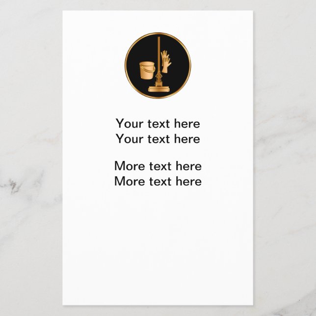 Klassad Städning serviceerbjudandeflygare Flygblad (Framsidan)