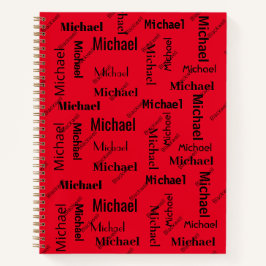 Klassanteckning för svartvitt och rött upprepande 