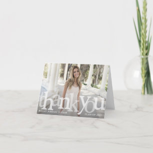 Klassår för fet överlagring i Studenten Tack Kort