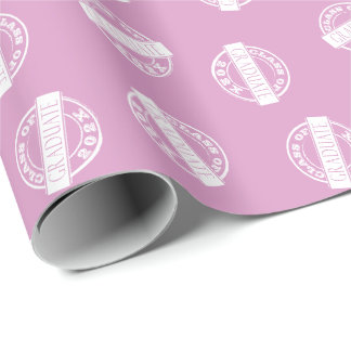 Klassår för Girly Rosa Grad Student Presentpapper