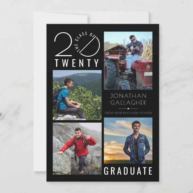 Klassår för modern Studenten Black Stylist Meddelande (Framsida)