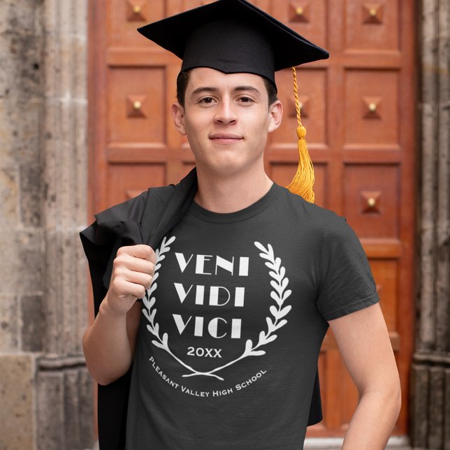 Klassåret Veni Vidi Vici Funny Studenten T Shirt (Skapare uppladdad)
