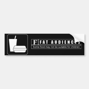 Klassat F för feta åhörare Bildekal