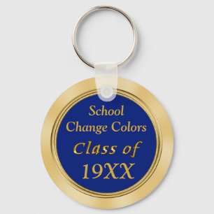 Klassåterförening i Blått och Guld gynnar din TEXT Nyckelring