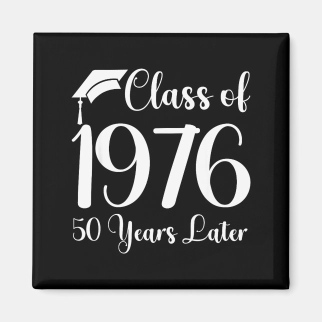 Klassåterträff 1976 50 år senare design magnet (Framsidan)