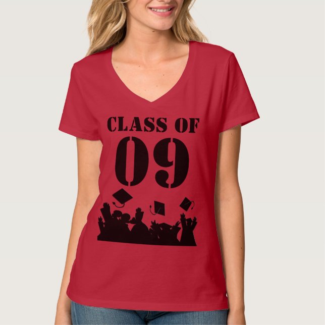 Klassåterträff Klass 09 Examen  T Shirt (Framsida)