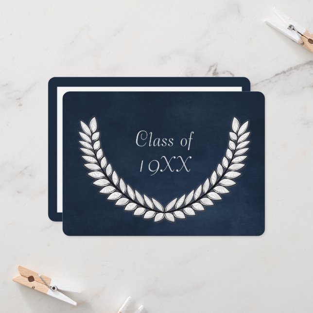 Klassåterträff med silverlaurbär inbjudningar (Fram/Back In Situ)