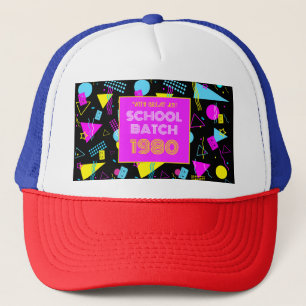 Klassåterträff Retro Skola 80-Tal Stil Keps