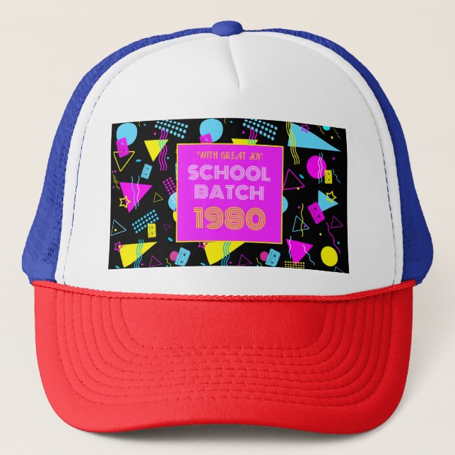 Klassåterträff Retro Skola 80-Tal Stil   Keps (Framsida)