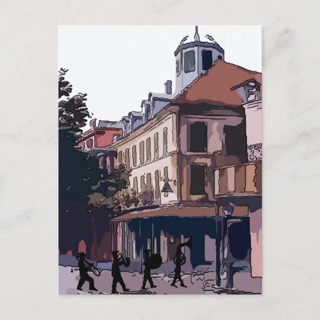 Klassband i Fransk kvartal Vykort (Framsida)