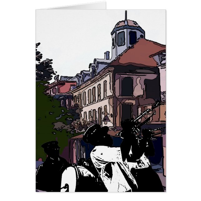 Klassband i Fransken Kvartal Hälsningskort (Framsidan)