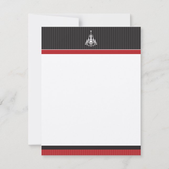 Klasschandelier - Flat Note Cards (GG) Anteckningskort (Framsida)