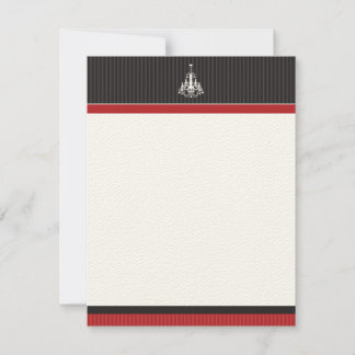 Klasschandelier - Flat Note Cards (GG) Anteckningskort