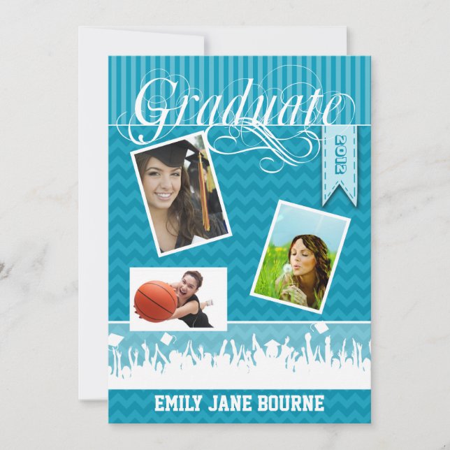 Klassen Aqua Zig Zag Senior Bild Meddelande (Framsida)