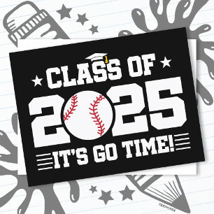 Klassen Baseball Player Studenten från 2025 års le Vykort
