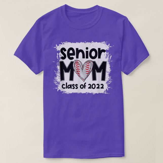 Klassen Baseball Senior Mamma 2022 Baseball Mamma  T Shirt (Design framsida)