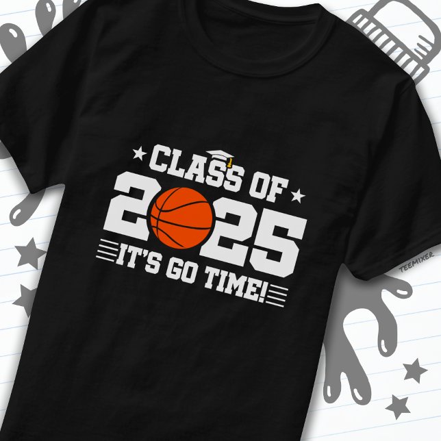 Klassen Basketball Player Studenten från 2025 års  T Shirt (Skapare uppladdad)