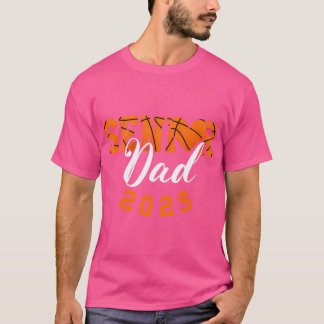 Klassen Basketball Senior Pappa av 2025 Studenten  T Shirt
