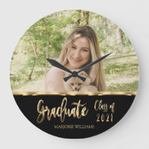 Klassen Black and Guld Script Photo Student 2021