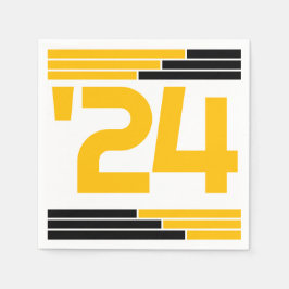 Klassen Black & Guld Pub på 24 Grad Party Pappersservett