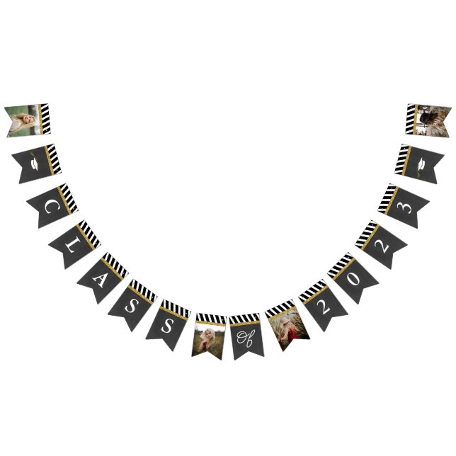 Klassen Black och Guld 2023 Photo Studenten Bunt Vimplar (Alla)